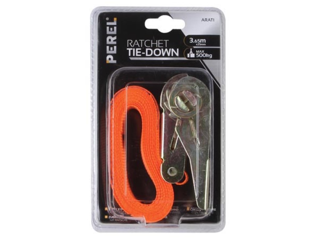 Toolland ARAT1 1-delige spanband met ratel - 3,6 meter