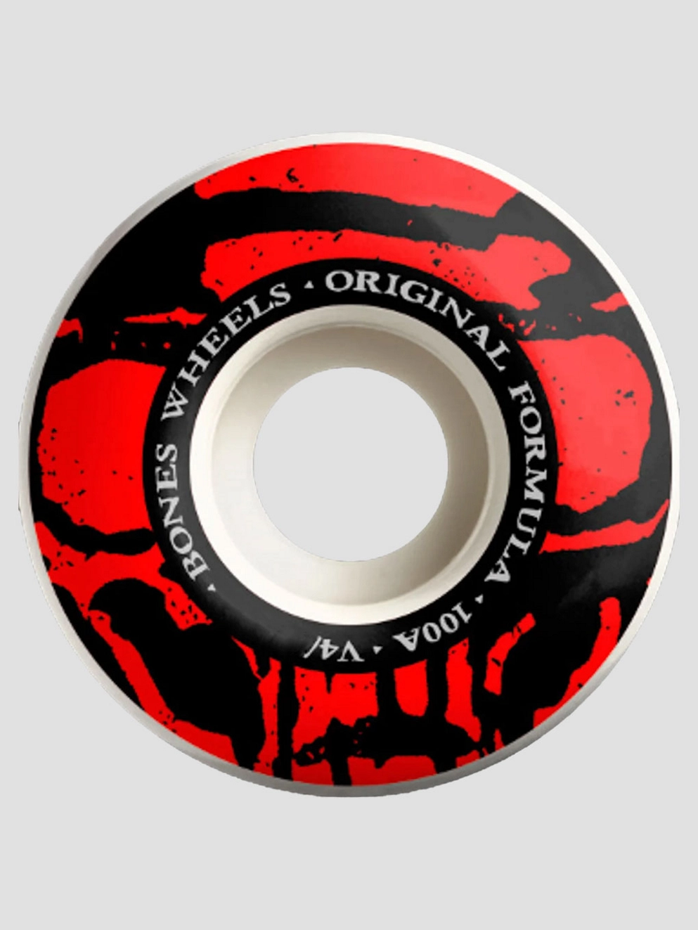 Bones Wheels Mummy Skulls 100A V4 Wide 53mm Wheels white