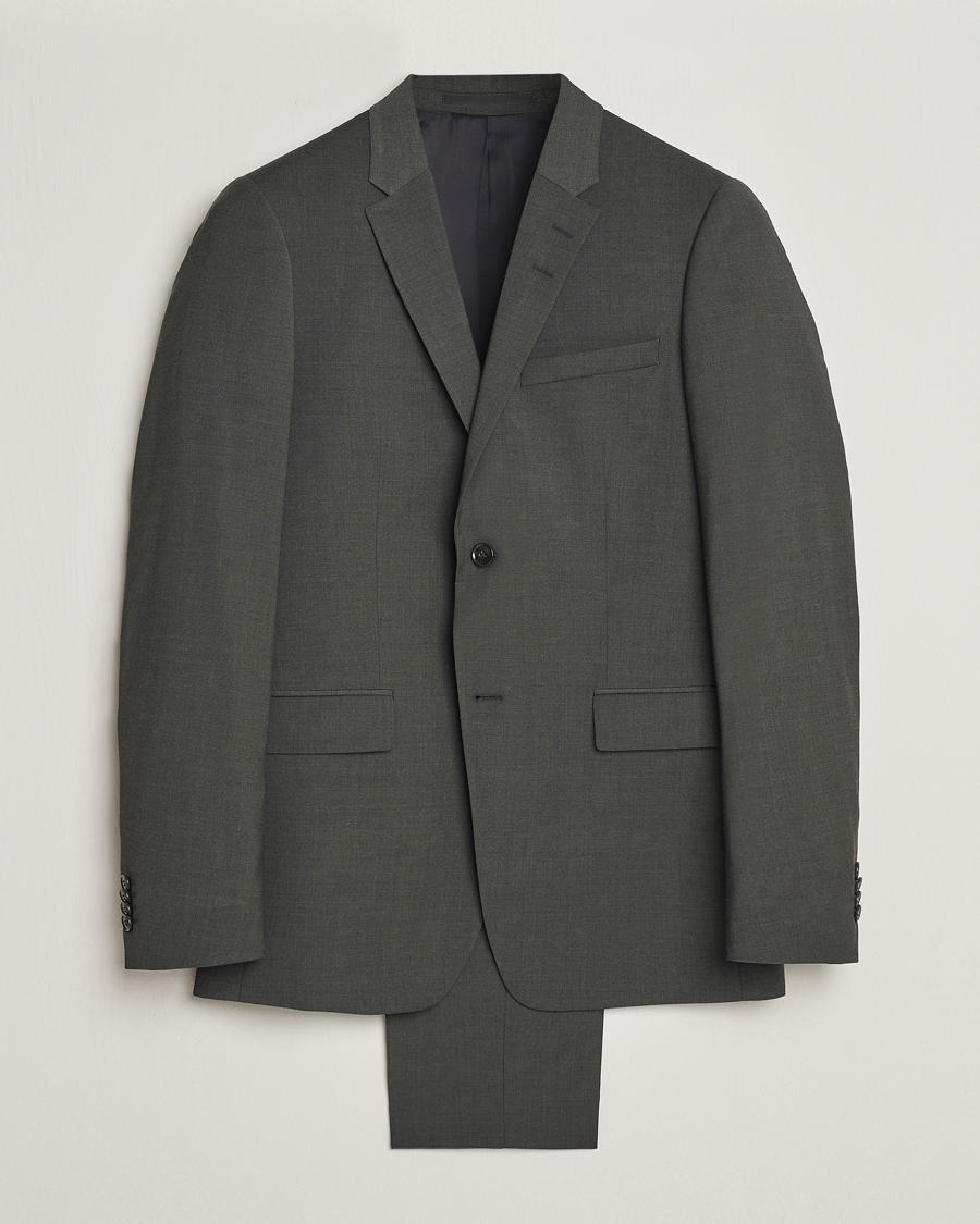 Tiger of Sweden Jerretts Wool Travel Suit Olive Extreme
