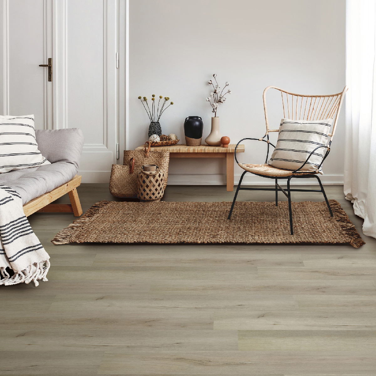 KS Vinyl tegelvloer puur eiken 22.8x122cm