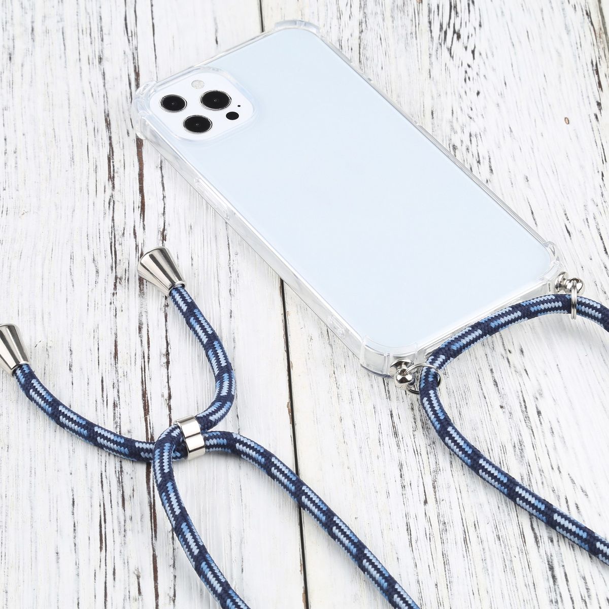 Hülle Handy Schutz für Apple iPhone 13 Pro Case Cover Tasche Etuis Bumper Blau