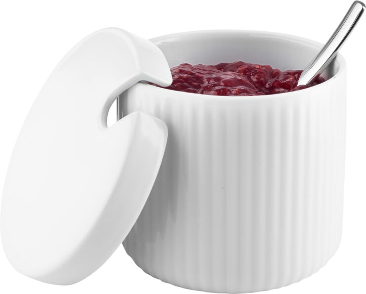 Eva Trio Krukke med låg Nova Hvid
