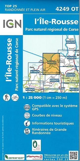 IGN - TOP 25 4249OT L ILE ROUSSE 1 25 000