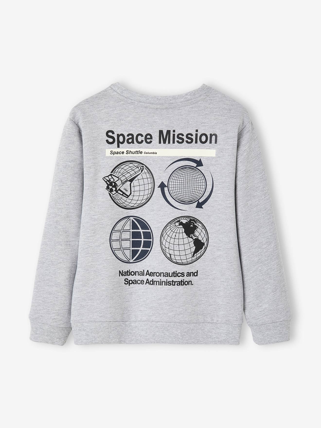 Moletom NASA® cinza mesclado