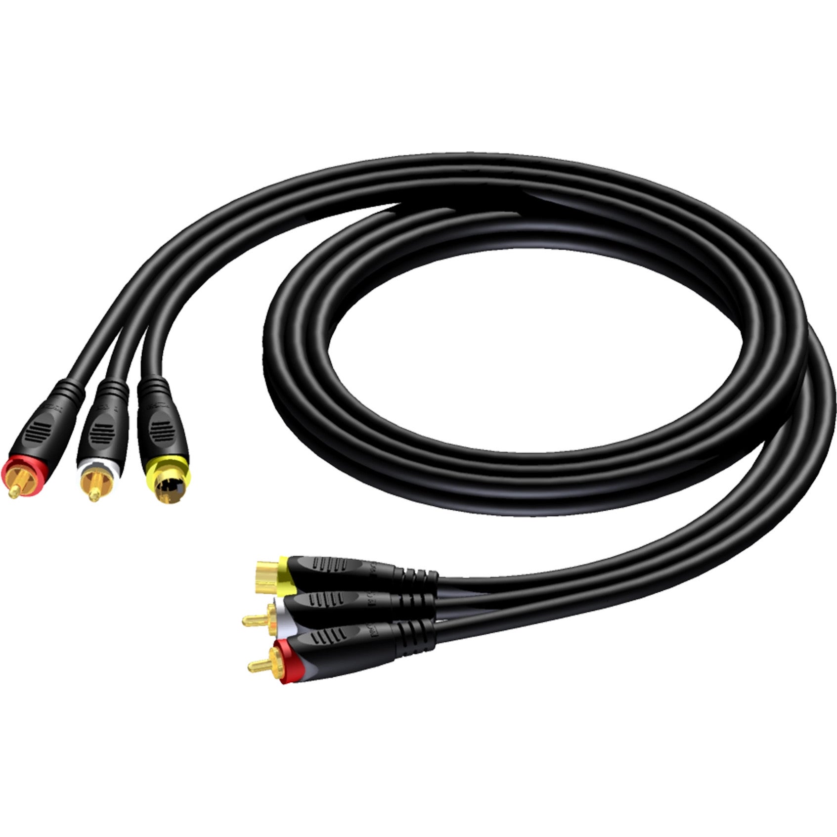 Procab CAV130 SVHS/2x RCA male - SVHS/2x RCA male 5.00 meter
