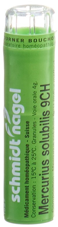 SCHMIDT-NAGEL Mercurius solubilis Gran 9 CH 4 g