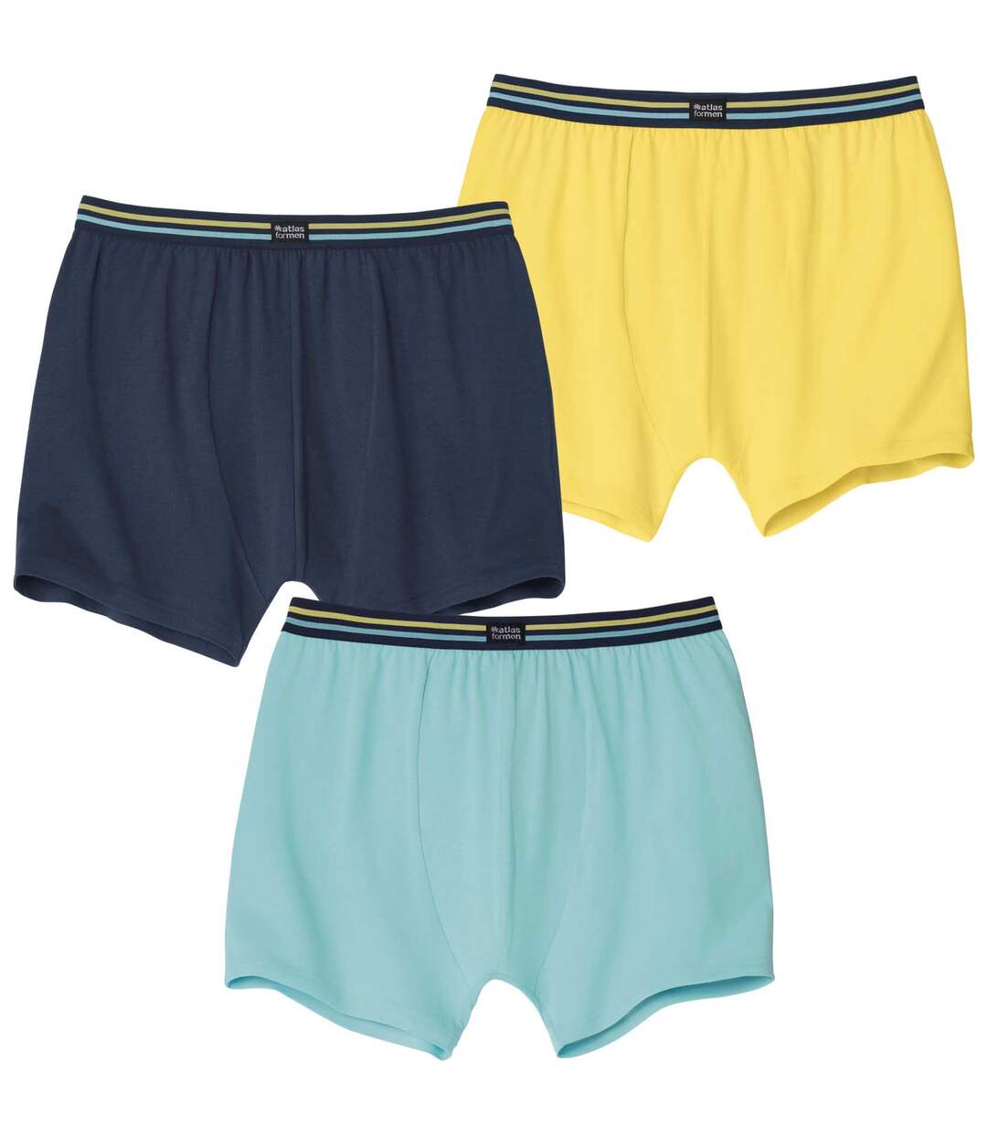Lot de 3 Boxers Stretch Unis