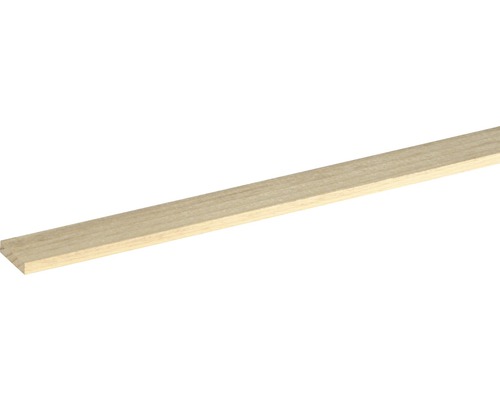 Rechthoekige strip, ruw beukenhout, 20x5x2100 mm