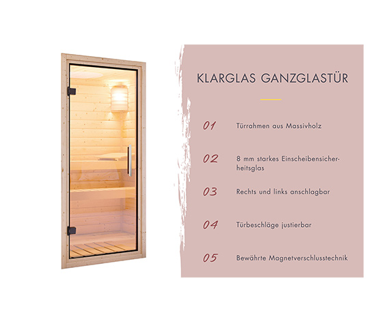 Karibu Hybrid-Saunahaus »Alice 3«
