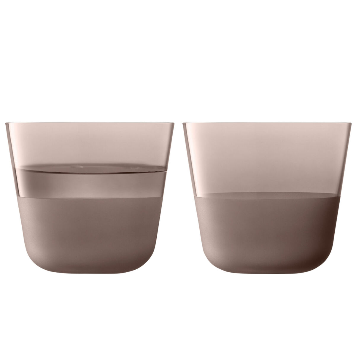 LSA Arc Contrast Earth drikkeglass, 2-pakning