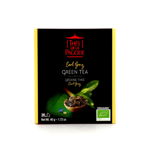 Thés de la Pagode Thé Vert Earl Grey Bio
