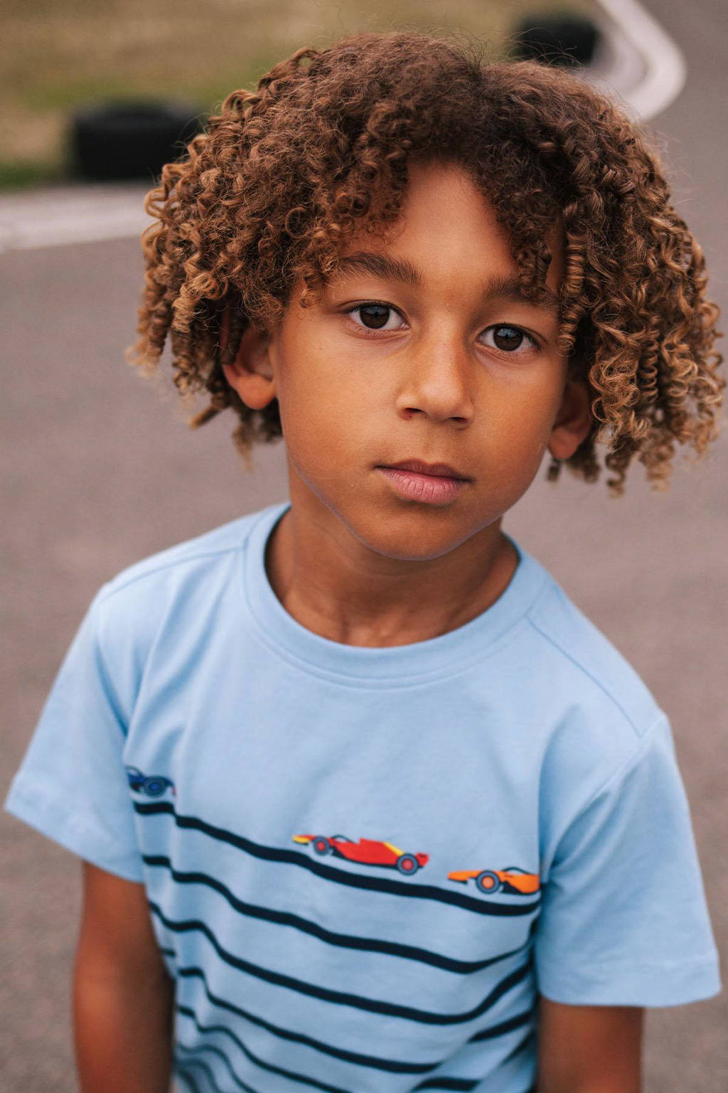 TYGO & vito gestreept T-shirt Toby lichtblauw/donkerblauw