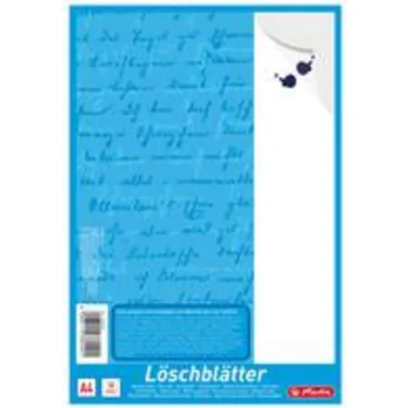 Herlitz Löschpapierblock DIN A4, 80 gqm, weiß