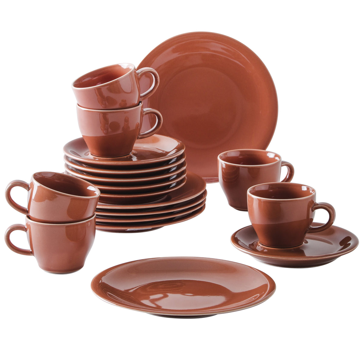 KAHLA Homestyle Kaffeeservice 18tlg. siena red