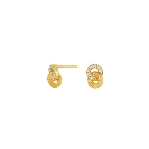 Joanli Nor Nina 1 Øreringe, Gold Plated