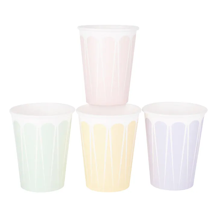 My Little Day Gobelets en carton Pastel - Lot de 8