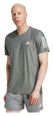 Maillot manches courtes adidas Own The Run Gris Homme