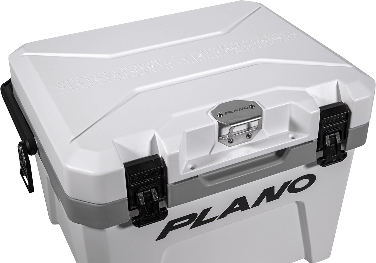 Plano Frost 21-Quart Hard Cooler, Includes Dry Basket, Small, White and Black, Durable, Insulated Ice Chest for Camping, Fishing, and Tailgating