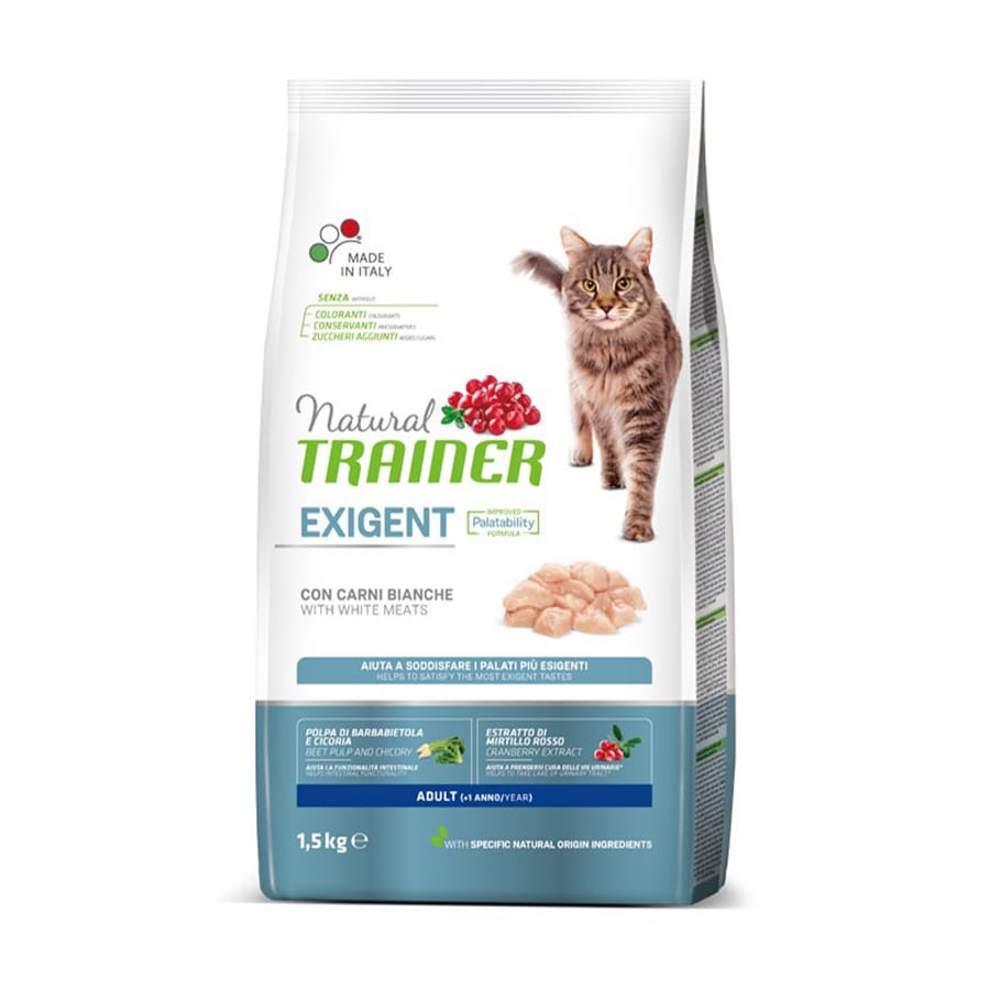 Alimento para Gatos Adultos Natural Trainer com Carne