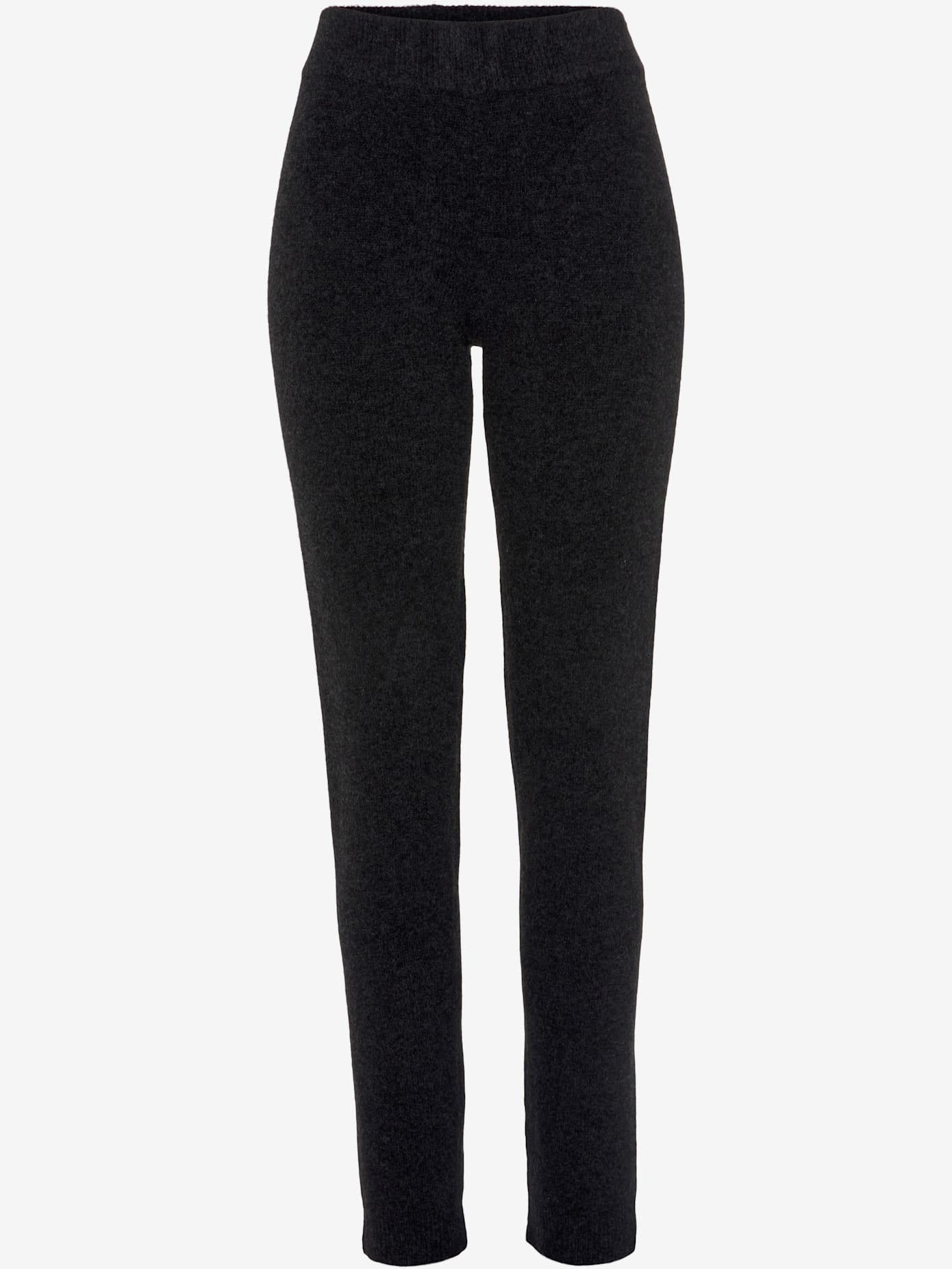 Pantalon en tricot effet chiné