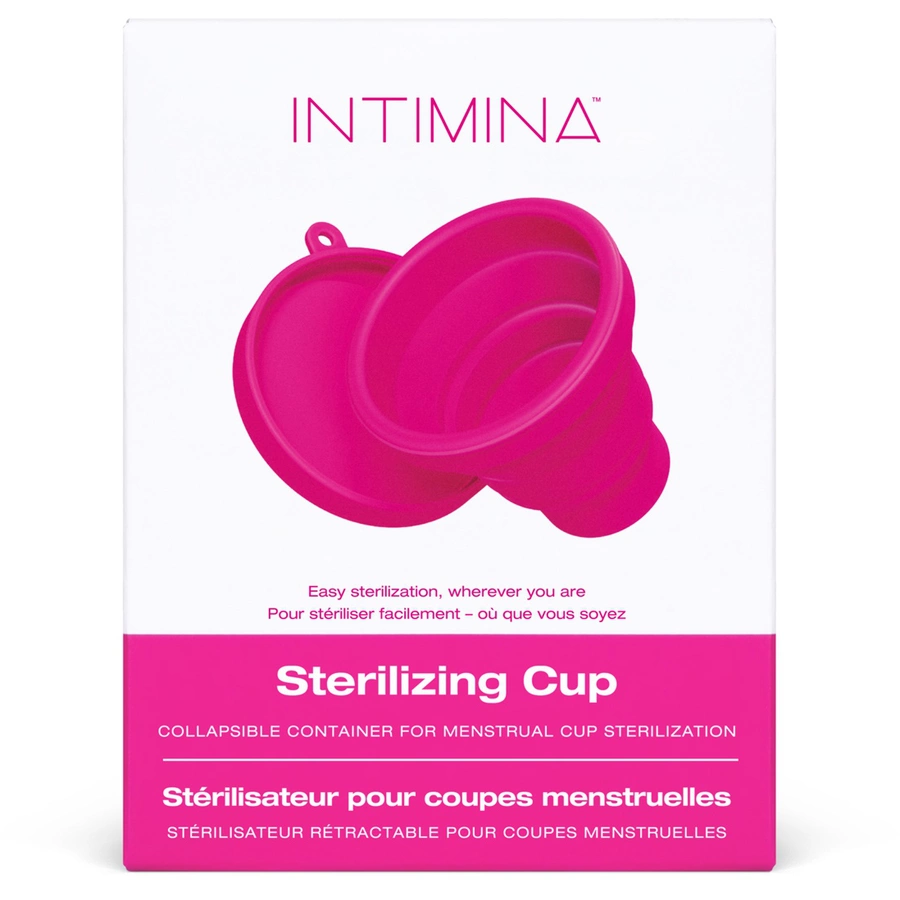 Intimina Sterilisationsbehälter für Menstruationstassen, zusammenklappbar