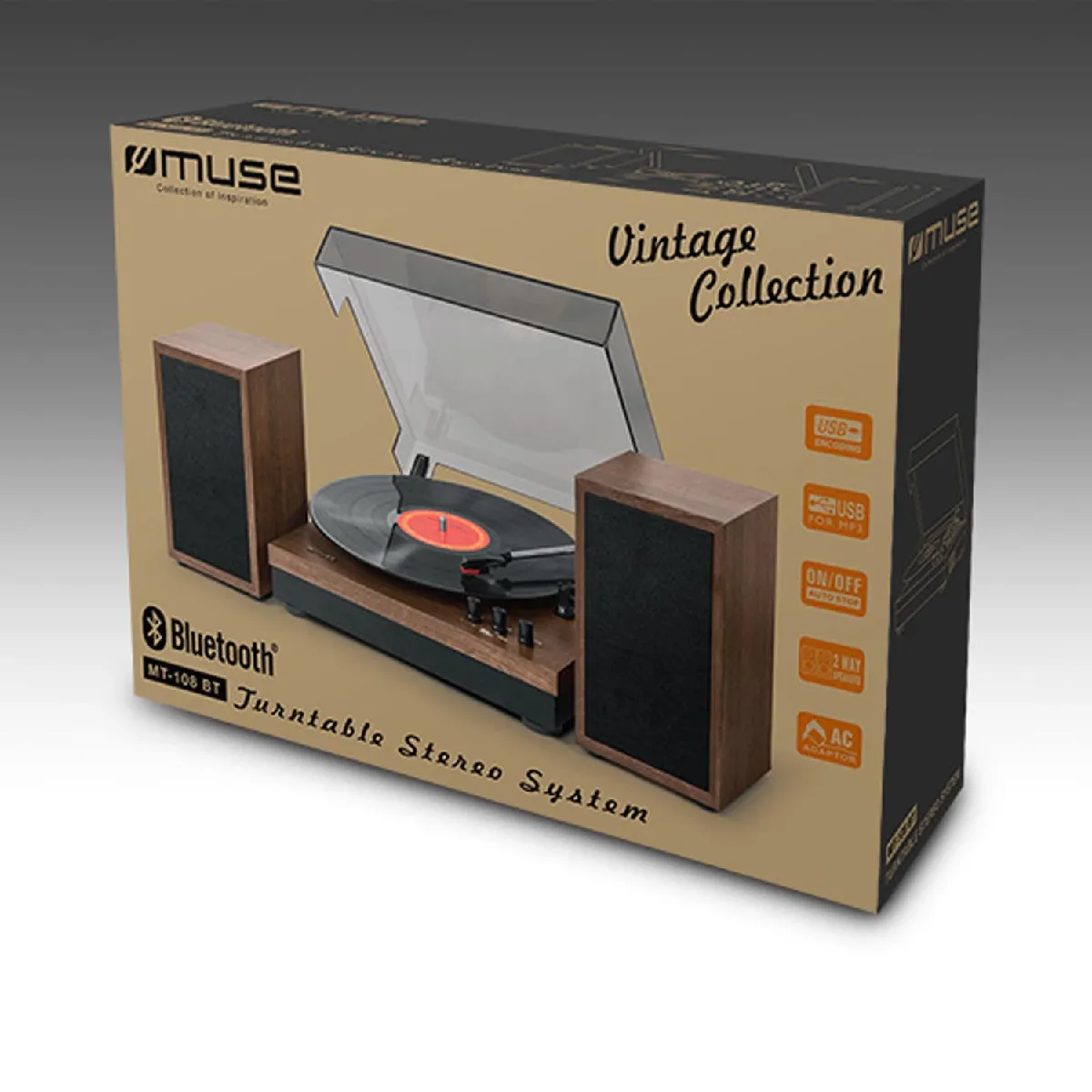Muse MT-108BT Platine vinyle bluetooth