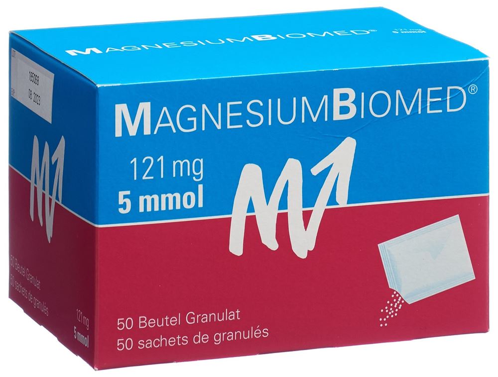 Magnesium Biomed Gran Btl 50 Stk<br>50 Stück, Beutel, Granulat zur Herstellung einer Lösung zum Einnehmen