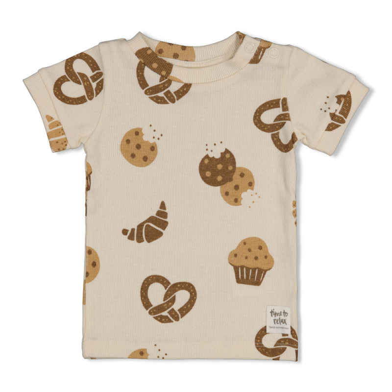 Feetje shortama Cosy Crumbs - Premium Summerwear, offwhite