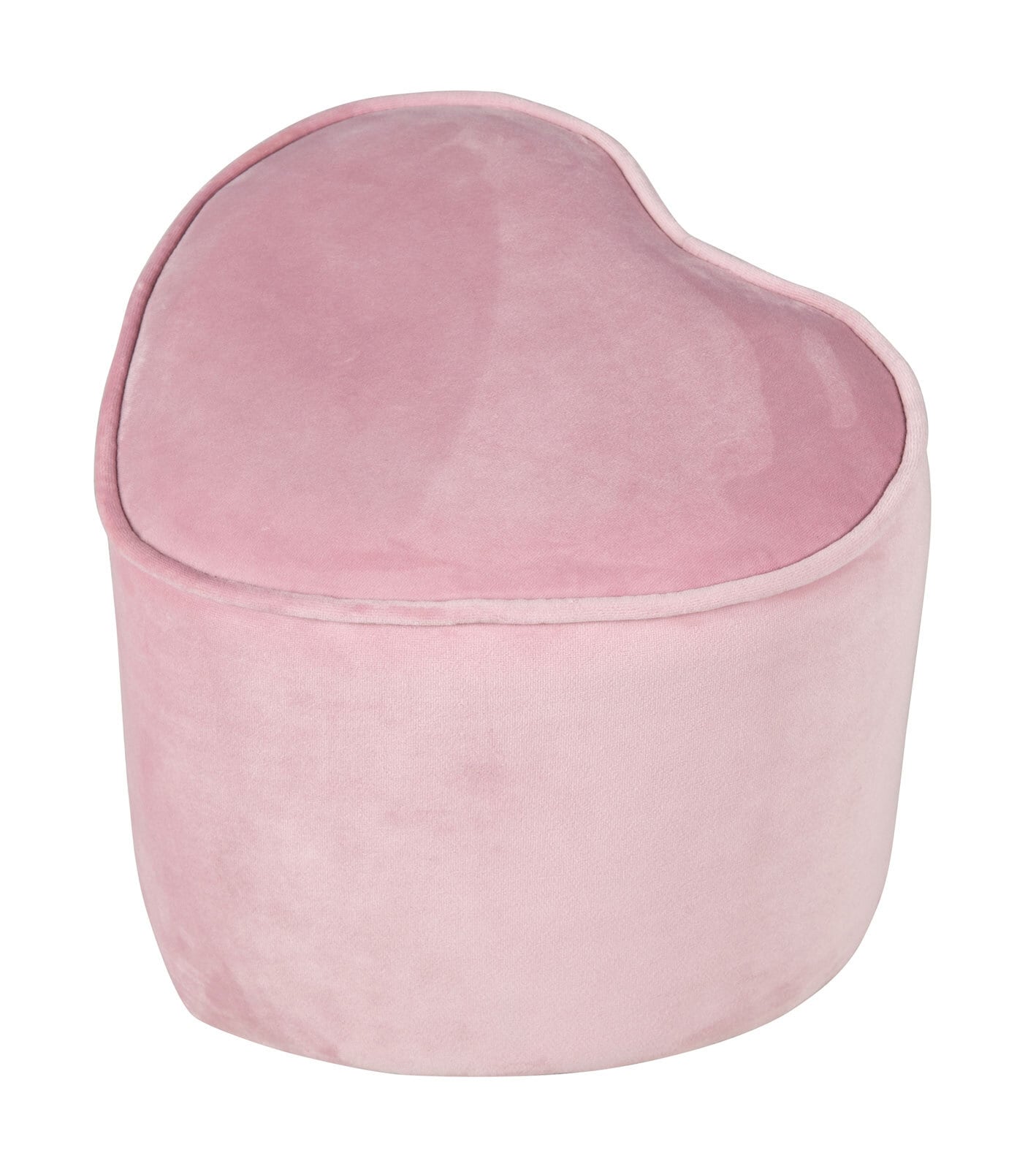 roba Kinderhocker HERZ 30 x 27 x 24 cm Stoffbezug rosa