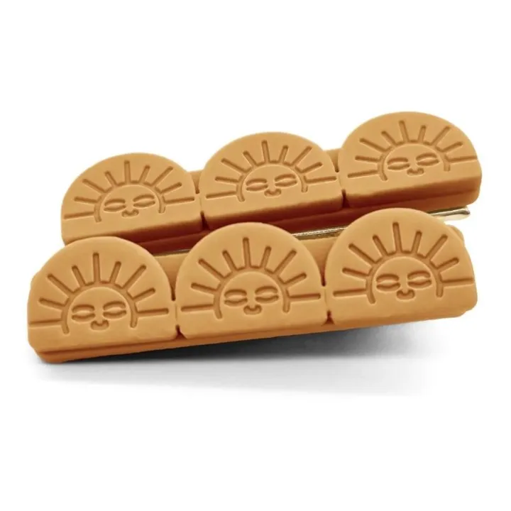 Grech & Co Lot 2 Barrettes Sun | Ocre