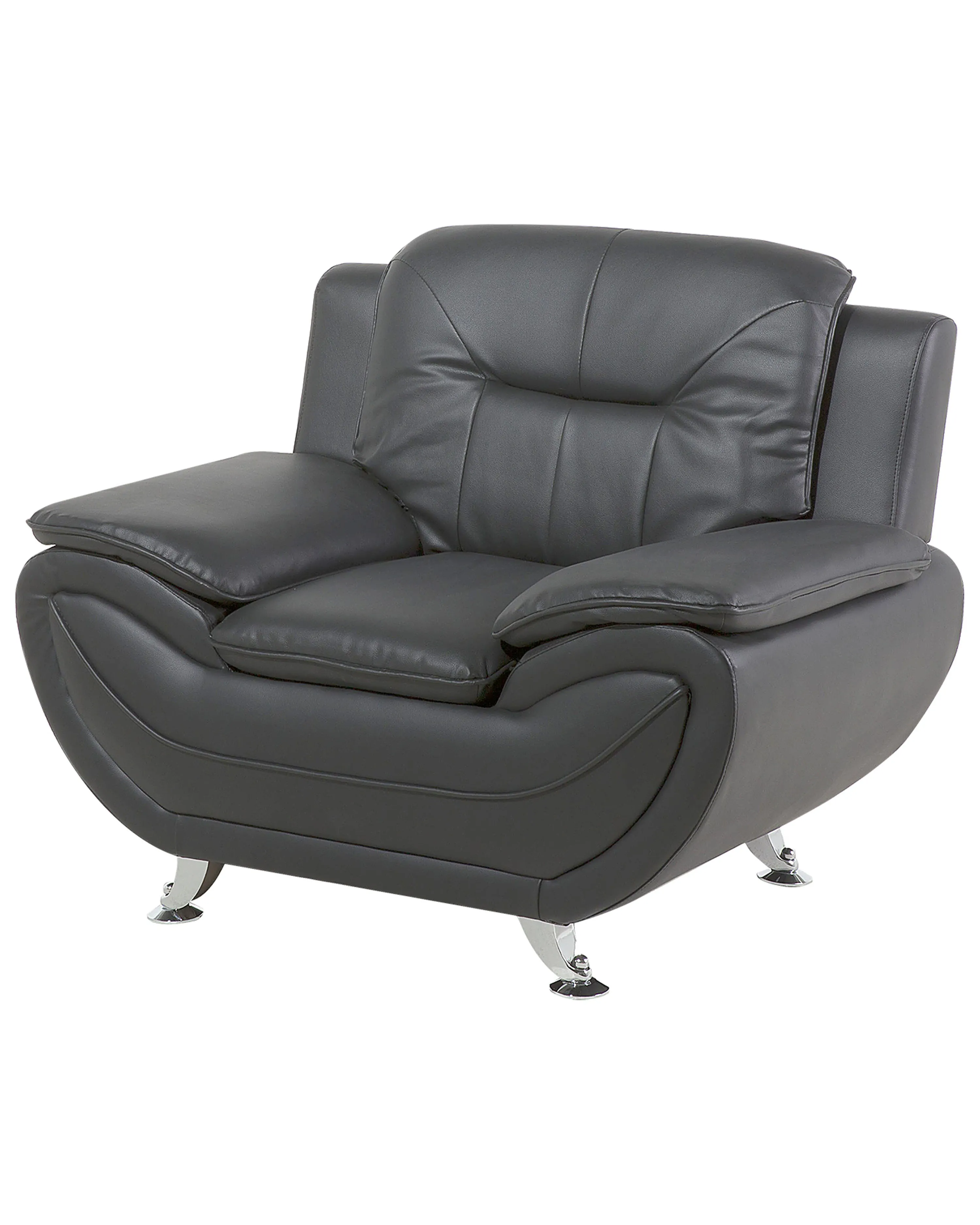 Fauteuil LEIRA II Kunstleer Grijs