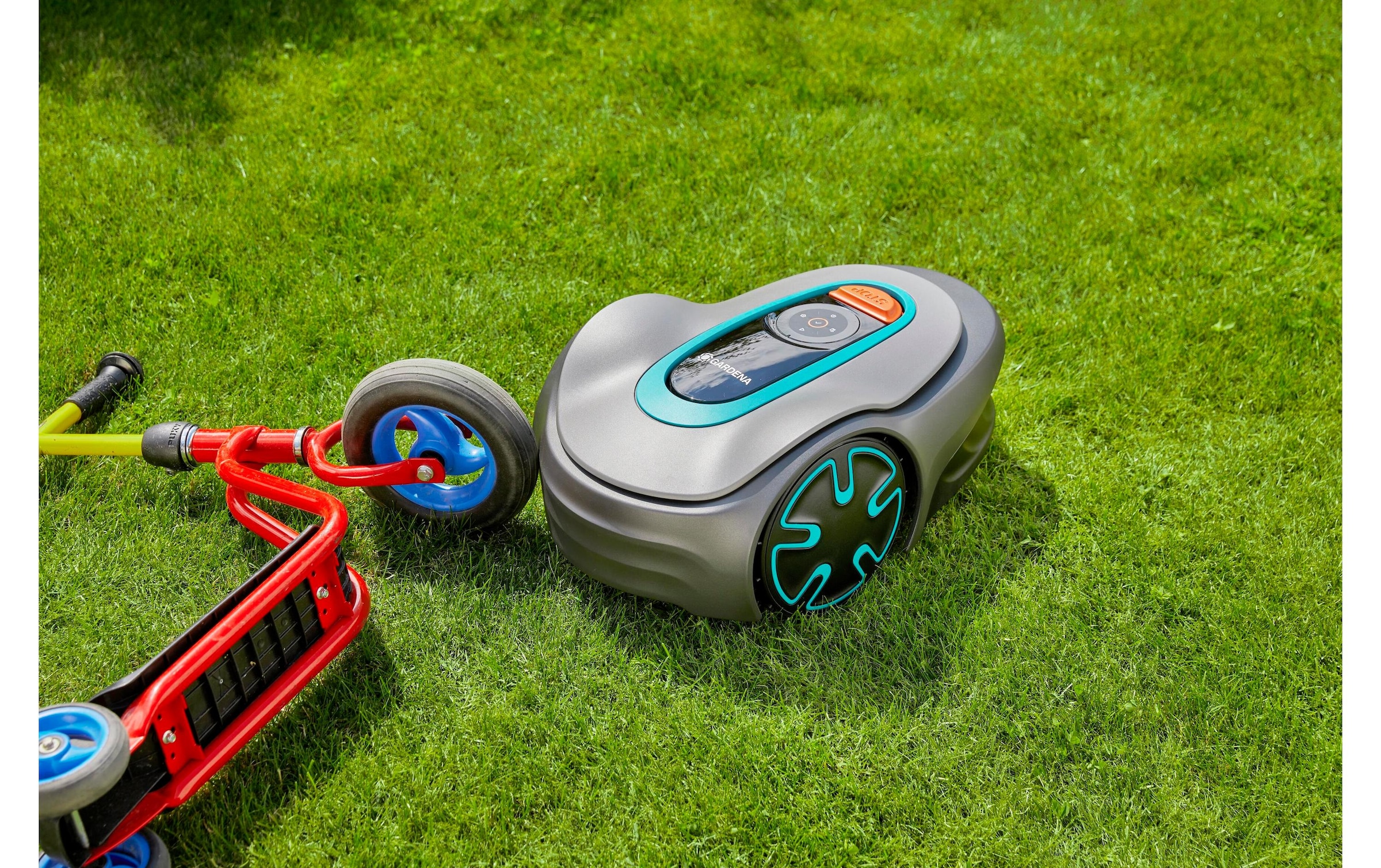 GARDENA Rasenmähroboter »Sileno minimo 50«  Hebesensor, Neigungssensor, Schnitthöheneinstellung