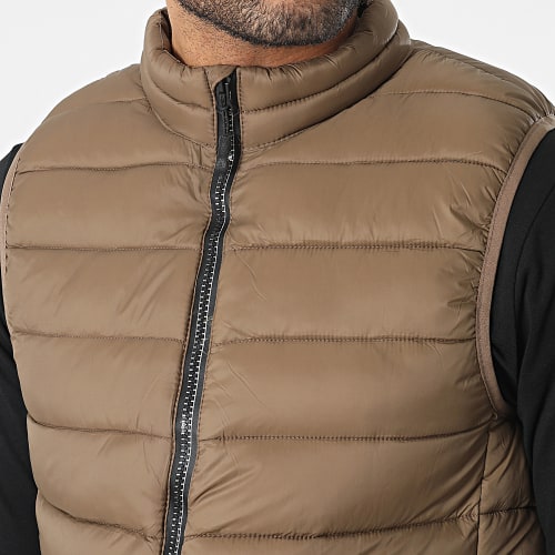 Doudoune Sans Manches Marron