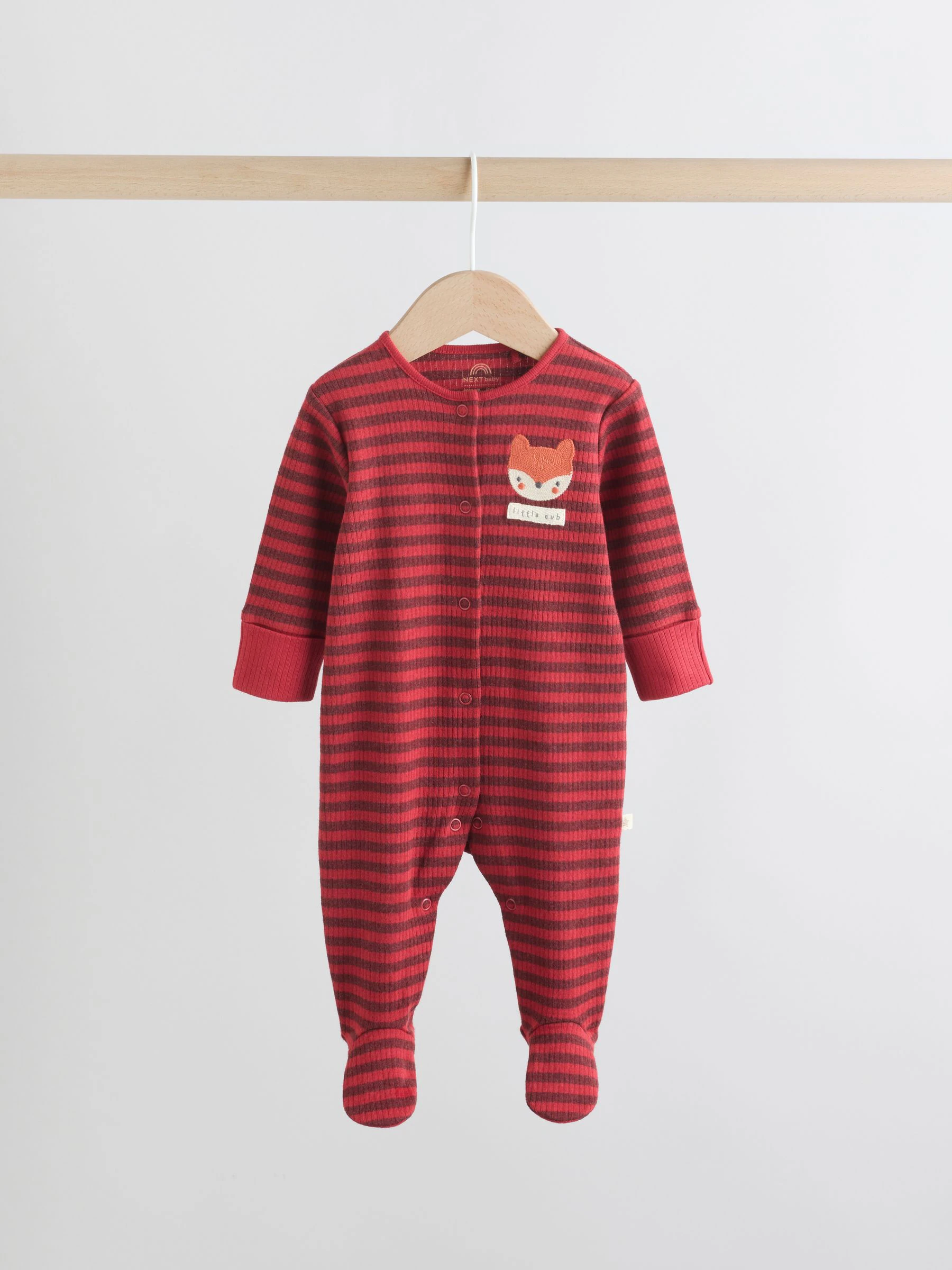Oranje - Babypyjama met strepen (0mnd-2jr)