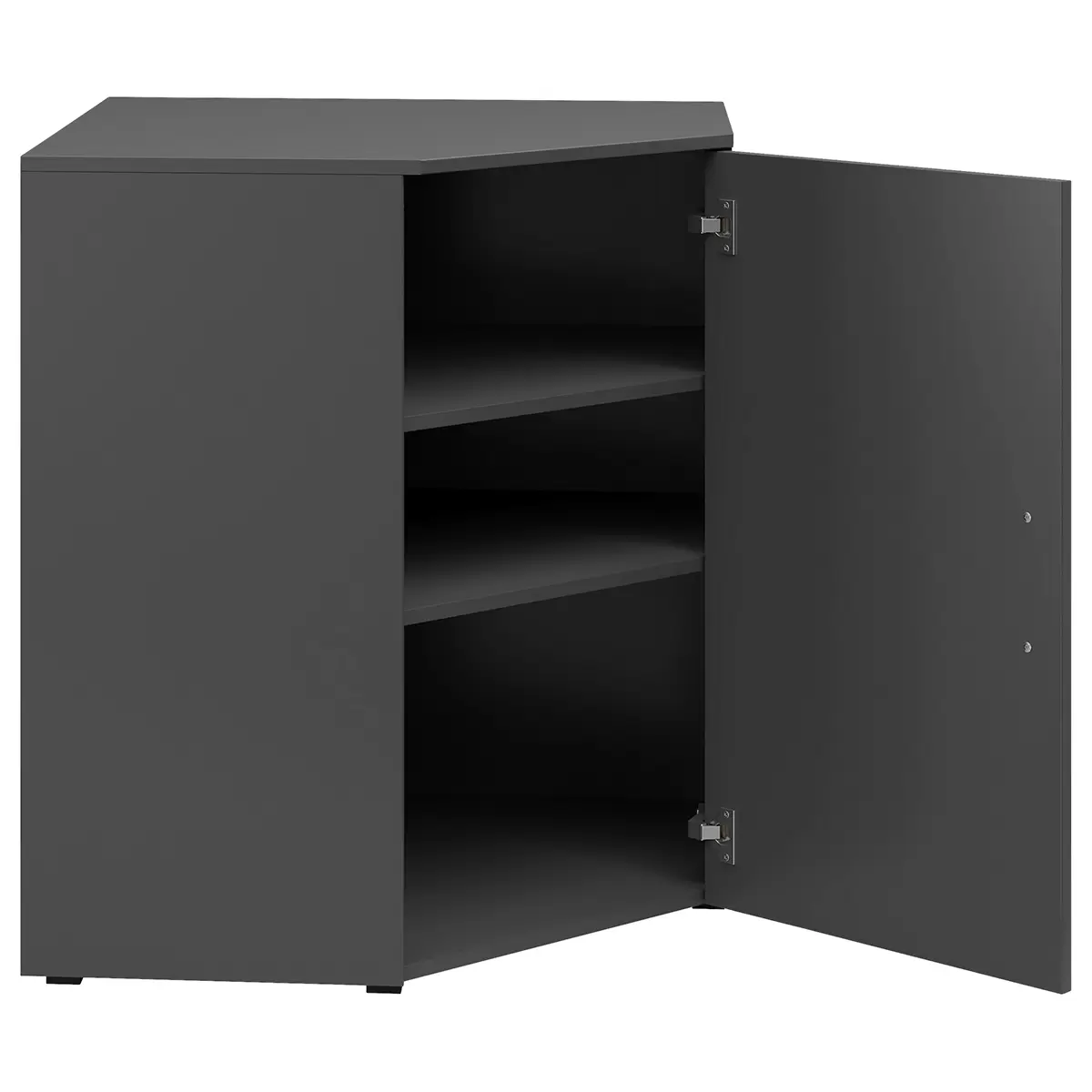 Eckkommode Cabinet Anthrazit