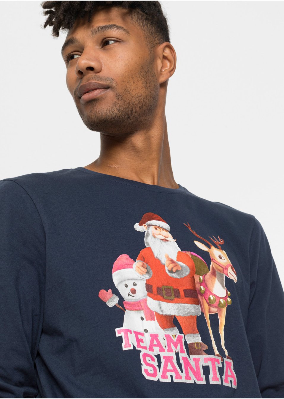 T-shirt manches longues avec motif de Noël