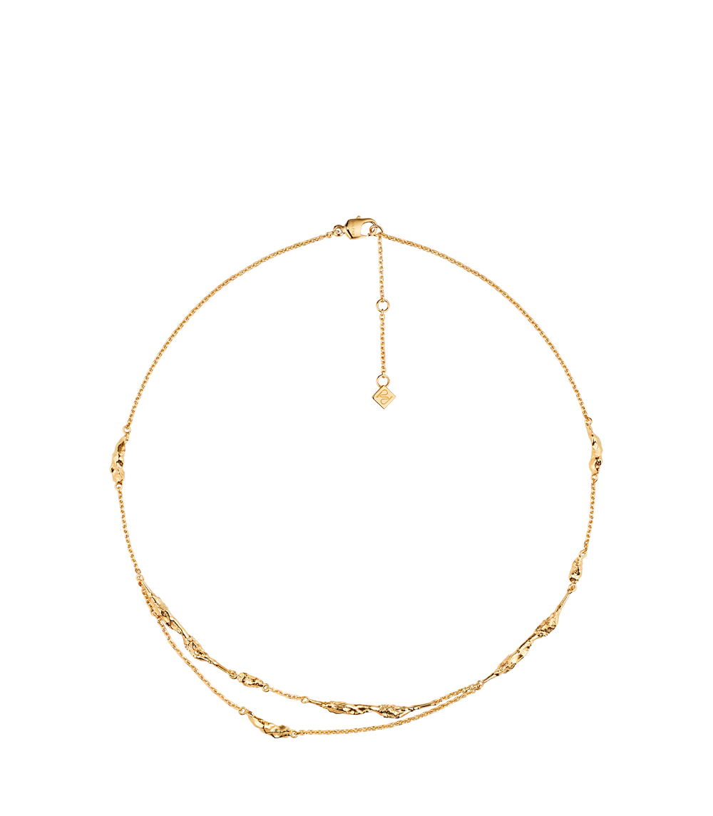 Double Chaîne Eroz - Dorée à l’or 24 carats