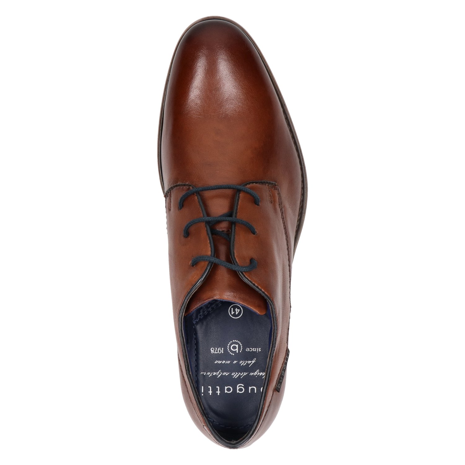 Licio heren nette veterschoen Bugatti Cognac