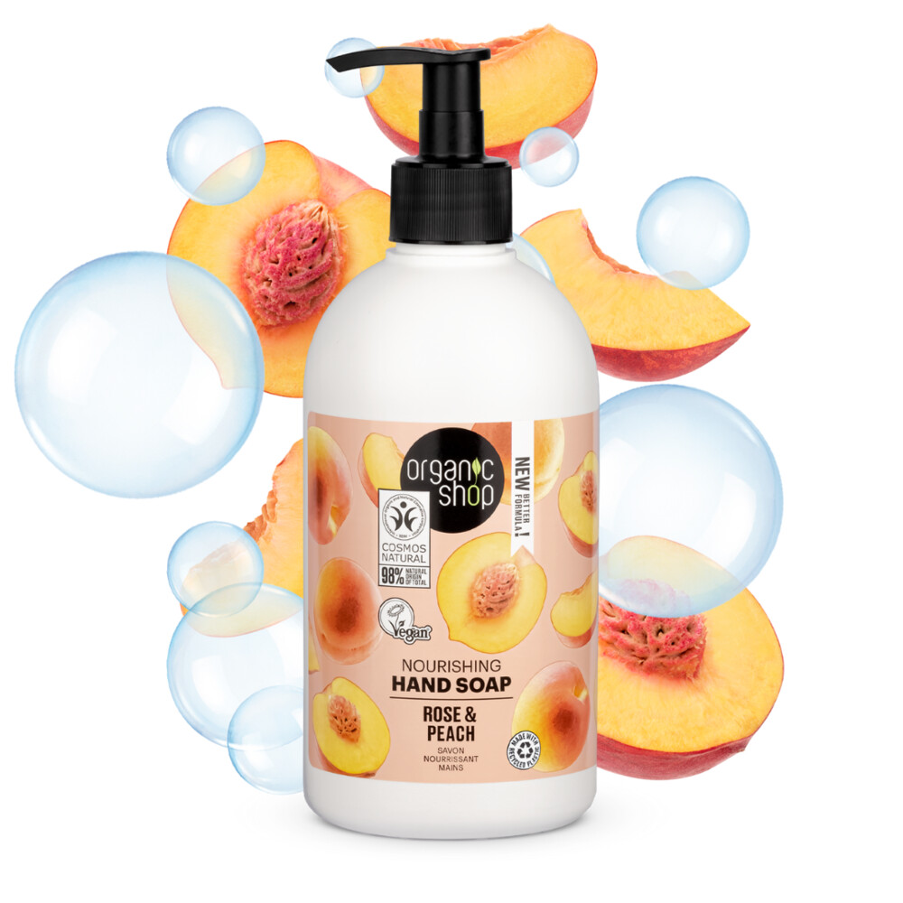 Organic Shop Handzeep Rose & Peach500 ml