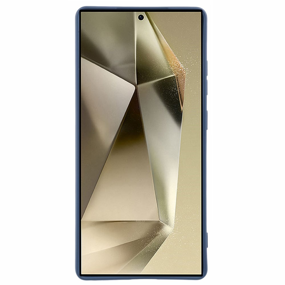 Samsung Galaxy S25 Ultra Gummi Case Hülle mit Kameraschutz - Dunkelblau (Matt)