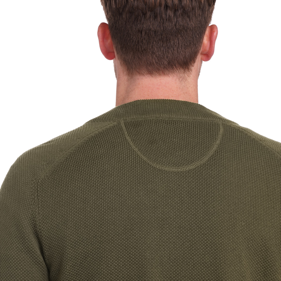 VanVaan Herren Strickjacke mit Reißverschluss dunkeloliv