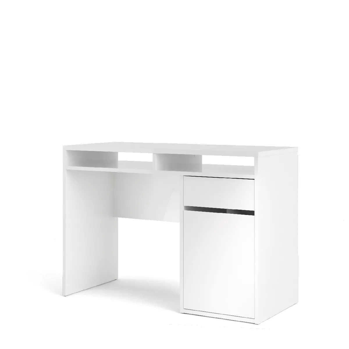 Alter Bureau linéaire Blanc Brillant - 110 cm
