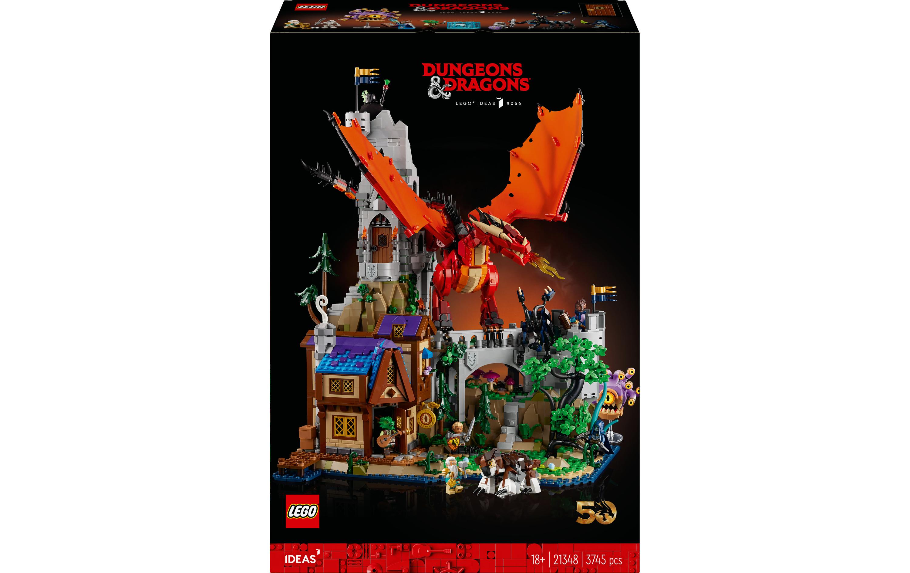 Ideas Dungeons & Dragons: Die Sage vom Roten Drachen 21348<br>Kreatives Fantasy-Bauset