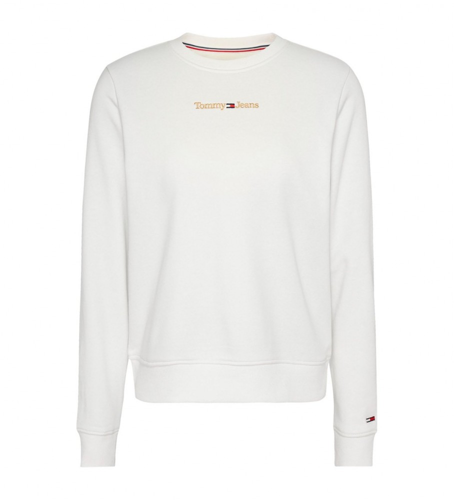 Moletom Tommy Jeans Dourado e Branco