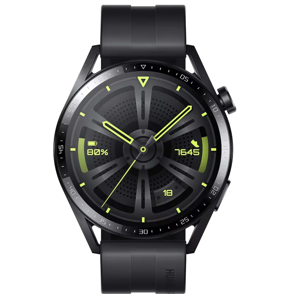 Huawei | Watch GT 3 Active (46mm) - Smartwatch med rem - håndledsstørrelse: 140-210 mm - Sort