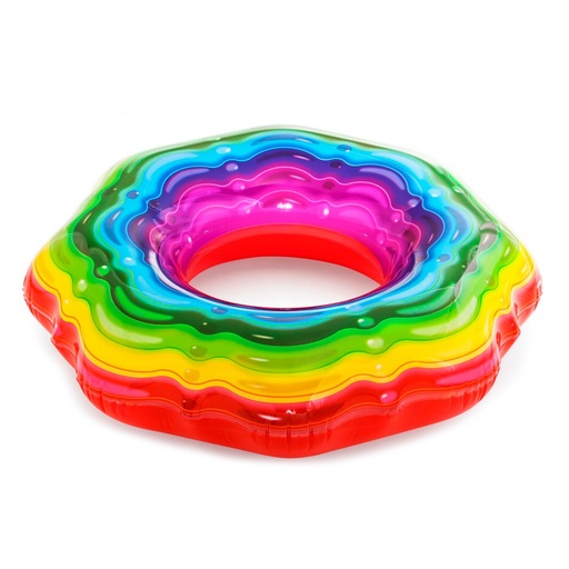 Boia Arco-Íris para Crianças a partir de 12 Anos, Multicolorida, em PVC, Ø 115 cm