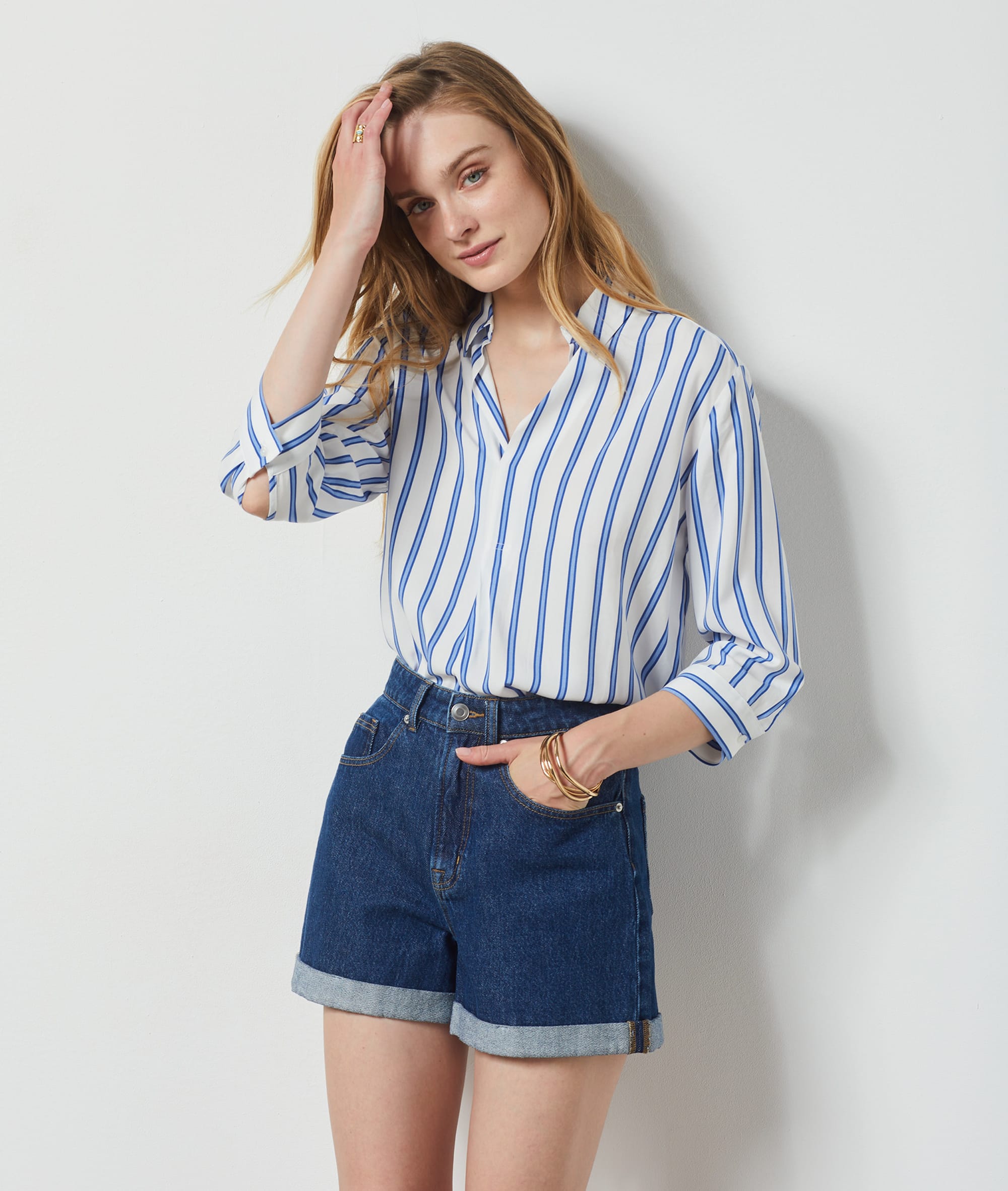 Blouse à rayures