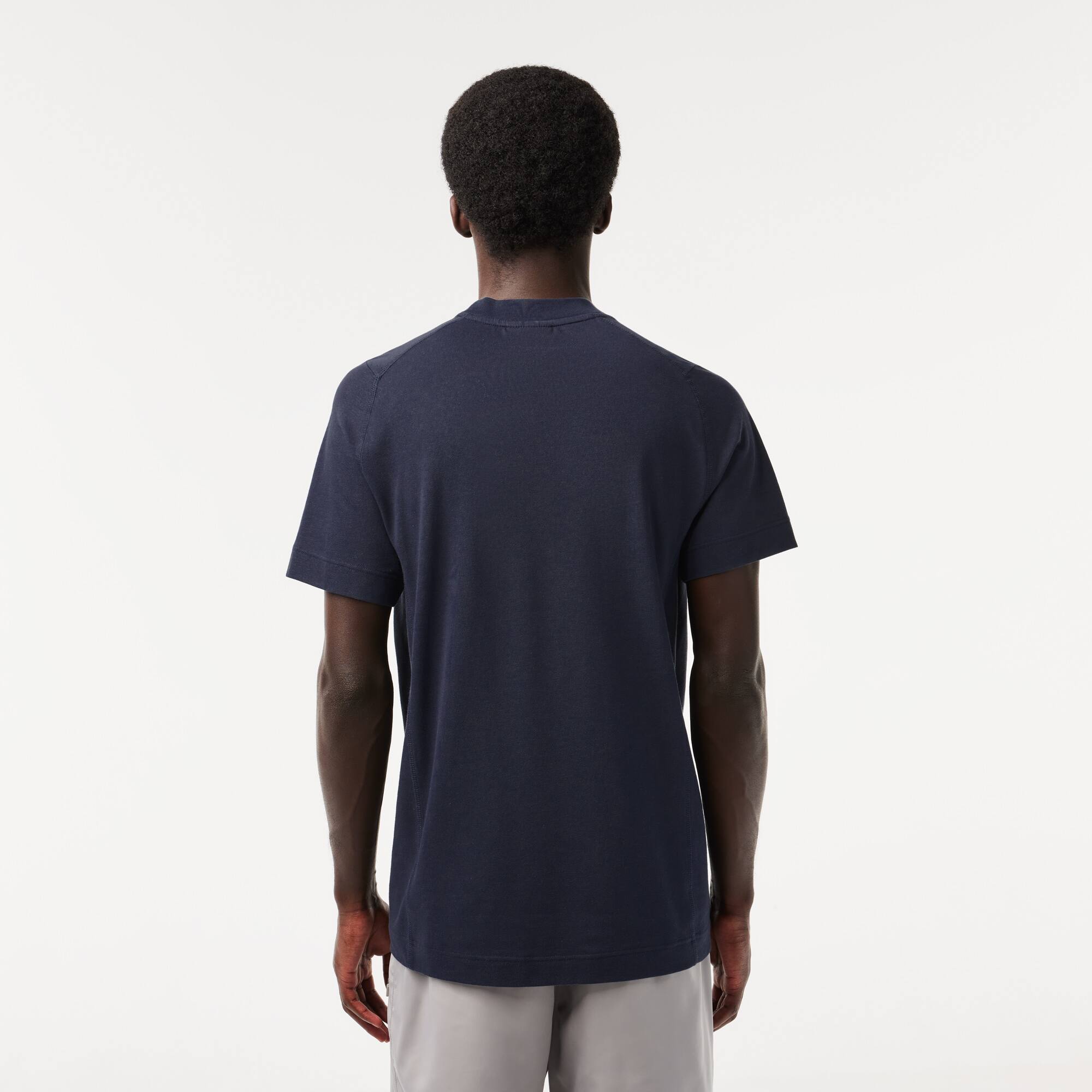 T-shirt homme Lacoste slim fit en piqué de coton biologique T-Shirts - Bleu - Lacoste - Homme