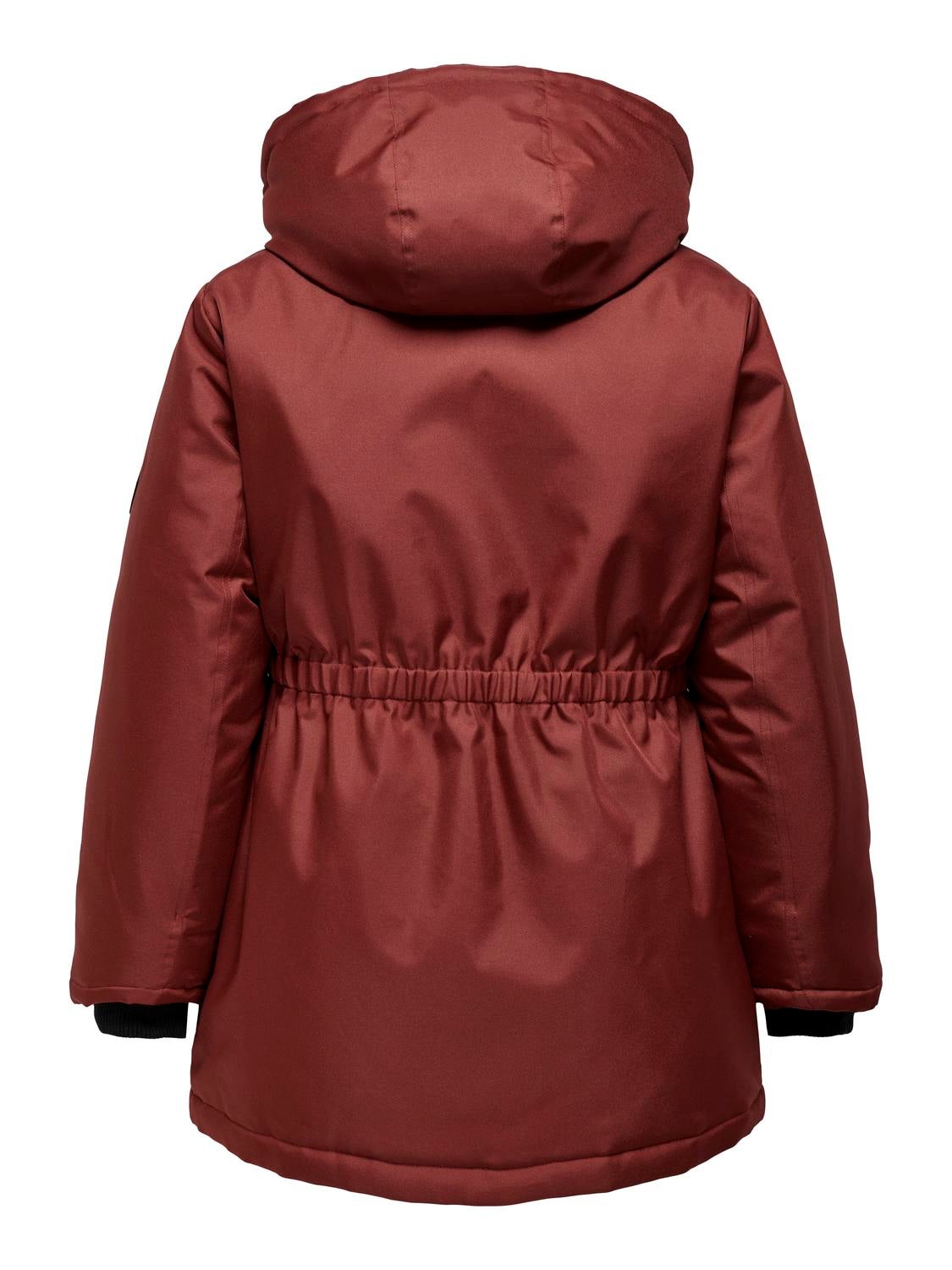 CARMIE Langer Parka Fired Brick