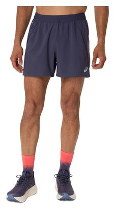 Short Asics Road 5in Violet Homme